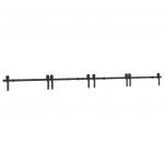 Kit de Ferragens para Porta Deslizante 400 cm Aço Preto - 757018739