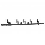 Kit de Ferragens para Porta Deslizante 200 cm Aço Preto - 168026260