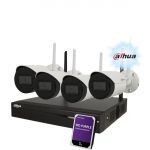 Dahua Kit Câmaras de Vigilância Fixas Exterior 4MP 2K - NVR-IPC-HFW1430DS-SAW