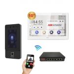 Hikvision Kit Videoporteiro Inteligente e Controlo de Acessos Poe 10"