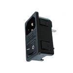 Velleman Tomada Ac com Fusivel e Interruptor Painel PSCM4