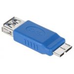 ProFTC Ficha Adaptadora USB A 3.0 Femea -> micro USB-B 3.0 MUSB3.0-USB3F