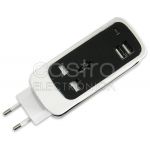ProFTC Tomada c/ 2 Saídas USB + Adaptador Ficha Inglesa (1,5 mts) - EB1U3W-G