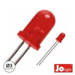 Jolight led 3MM Alto Brilho Vermelho Difuso - LL0310R-D