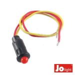 Jolight led 5MM Alto Brilho Vermelho 12V Dc COM19CM Cabo - LL9010
