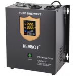 Kemot Conversor 12V -&gt; 220V 700W (onda Pura) Estabilizador Tensão C/ Função Carregamento Bateria- - URZ3410