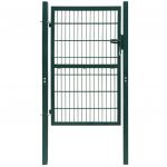 2 D Portão Cerca Simples Verde 106x190 cm - 141750