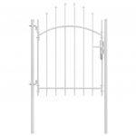 Portão de Jardim 1x2 m Aço Branco - 143065