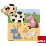 Goula Puzzle Animais da Quinta Cores - 53069