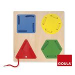 Goula Jogo de enfiar figuras geométricas - 55016