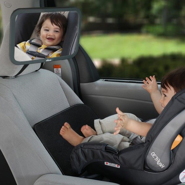Espelho para o assento traseiro do carro, para monitorar o bebê, espelho de  alta qualidade, ajustável, para fixar no encosto do banco traseiro do carro  com visibilidade do bebê/criança pelo retrovisor 