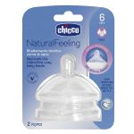 Chicco Tetina NaturalFeeling Silicone 6M+ 2 Unidades