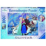 Ravensburger Puzzle 100 Peças - Disney Frozen Glittery Snow - 13610
