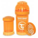 Twistshake Biberão anti-cólicas 180ml 0m+ - Laranja - 78003