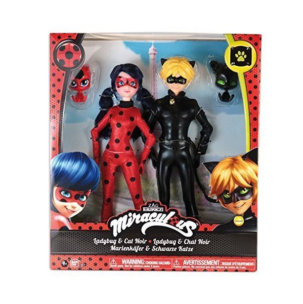 Ladybug - Figuras articuladas Ladybug y Catnoir, cat noir brasil 