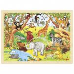 Goki Puzzle de Madeira 48 Peças Animais da Selva - 57892