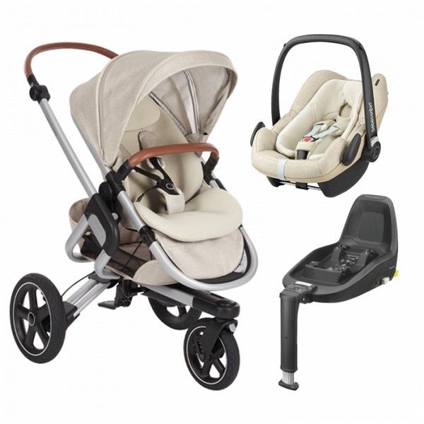 Bebe Confort Conjunto Duo Nova 3 Pebble Plus Isofix Nomad Sand Kuantokusta