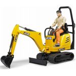 Bruder JCB Micro excavator 8010 CTS and construction worker - 62002