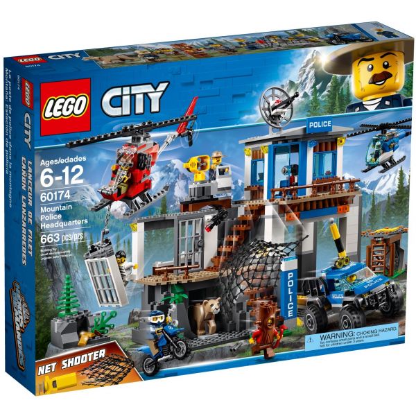 all lego city mountain police compilation speed build construction toy