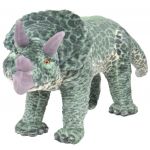 Brinquedo de Montar Dinossauro Triceratops Peluche Verde XXL