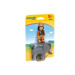 Playmobil 1.2.3 Cuidadora con Elefante - 9381
