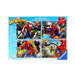 Ravensburger Spider-Man Pack 4 Puzzles de 100 Peças - 06914