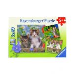 Ravensburger Puzzle Gatinhos Atigrados 3 x 49 Peças - 08046