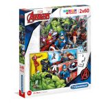 Clementoni Puzzle 2x60 peças - Avengers - 21605