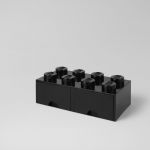 LEGO Gavetas 8 Knobs Black