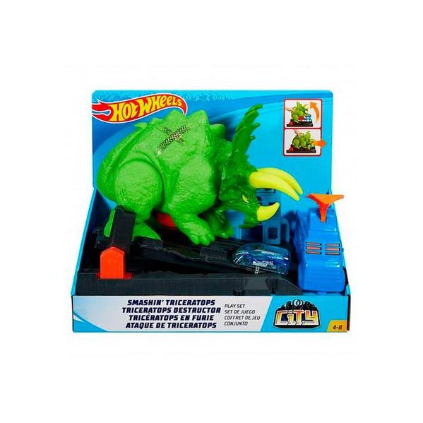 Pista Hot Wheels Ataque Contra Triceratops - Mattel - Gbf97