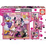 Disney Puzzles Progressivos 4 em 1 Minnie &the Happy Helpers - 56189