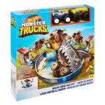 Pista Hot Wheels Monster Trucks Batalha Do Tubarão Mecha FYK14- Mattel  -Doremi Brinquedos