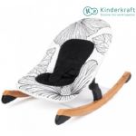 KinderKraft Espreguiçadeira de Baloiço Finio Black/White