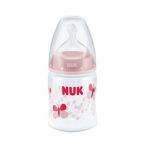 NUK First Choice+ Biberão Tetina em Silicone 0-6m 150ml Rosa
