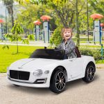 HomCom Carro elétrico para crianças 3-8 anos Bentley com controle remoto MP3
