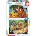 Educa 2x Puzzle 20 Disney Animais - ED18103