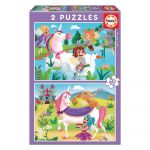 Educa Puzzle Junior 2X20 Unicórnios e Fadas - ED18064