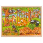 Goki Puzzle de Madeira 48 Peças Animais na Floresta - 57734