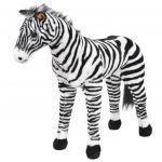 Brinquedo de Montar Zebra Peluche Preto e Branco Xxl - 91335
