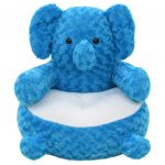 Brinquedo de Montar Elefante de Peluche Azul