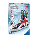 Ravensburger Puzzle 3D Sneaker Bandeira do Reino Unido 108 Peças