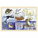 Goki Puzzle de Madeira Animais Polares - 57889