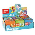 APLI Expositor Jogo Puzzle Kids 6un (Azul) - APL13856