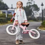 HomCom Bicicleta sem Pedais 85x36x54 cm Rosa
