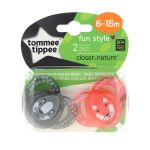 Tommee Tippee Pack 2 Chupetas Fun Closer To Nature Multicolor