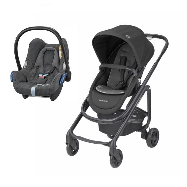 Bebe Confort Conjunto Duo Lila Sp Bebe Confort Essential Black Maxicosi Cabriofix Sparkling Grey Kuantokusta