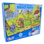 ProFTC Puzzle "Insect Party" Pintar c/ 12 Marcadores (24 Peças)