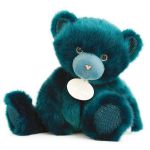 Doudou Et Compagnie Urso de Peluche de Coleção 30 cm Azul-pavão
