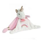 Doudou Et Compagnie Boneco Lucie o Unicórnio DC3312 Branco