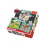 Trefl Puzzle 3 em 1 Mickey & Friends 34846